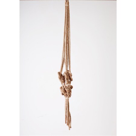 Auric 30 in. Jute Plant Hanger, Beige & Tan AU2739839